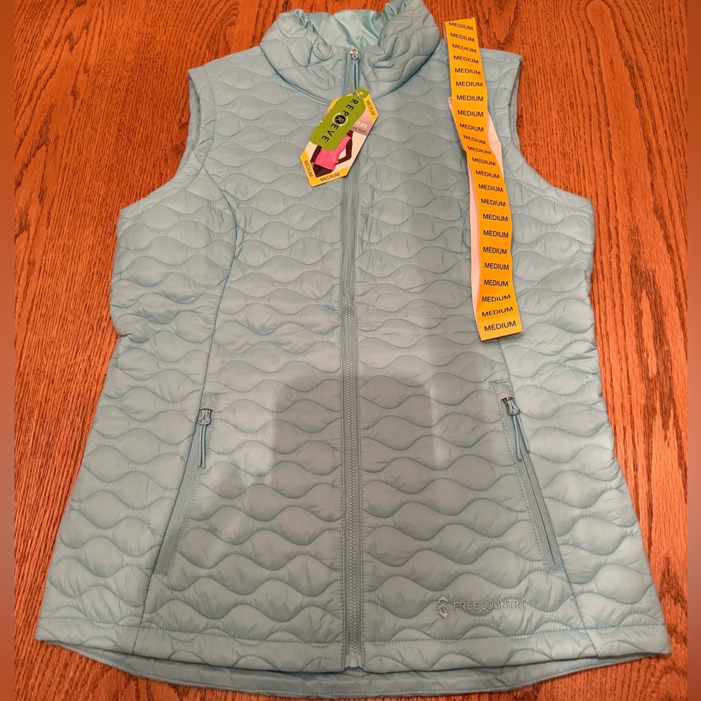 Free Country Light Blue Vest